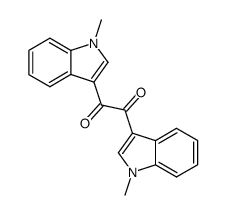 1,2-bis-(N-methyl-indol-3-yl)-glyoxal结构式