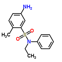 2-甲基-5-氨基-N-乙基苯磺酰苯胺结构式