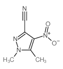 1,5-dimethyl-4-nitro-pyrazole-3-carbonitrile结构式