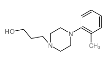 1-Piperazinepropanol,4-(2-methylphenyl)-结构式