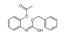 [2-(phenylmethoxycarbonylamino)phenyl] acetate Structure