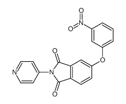 5-(3-nitrophenoxy)-2-pyridin-4-ylisoindole-1,3-dione结构式