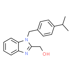 (1-(4-isopropylbenzyl)-1H-benzo[d]imidazol-2-yl)methanol结构式