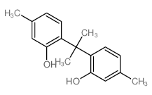 Phenol,2,2'-(1-methylethylidene)bis[5-methyl- structure