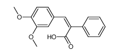 3-(3,4-dimethoxyphenyl)-2-phenylpropenoic acid Structure