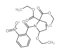 2,2-Pyrrolidinedicarboxylicacid, 5-ethoxy-1-(2-nitrobenzoyl)-, 2,2-diethyl ester Structure