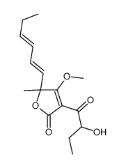 5-[(1E,3E)-1,3-Hexadienyl]-3-(2-hydroxy-1-oxobutyl)-4-methoxy-5-methyl-2(5H)-furanone structure