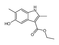 ethyl 5-hydroxy-2,6-dimethylindole-3-carboxylate Structure