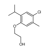 2-(4-chloro-5-methyl-2-propan-2-ylphenoxy)ethanol结构式