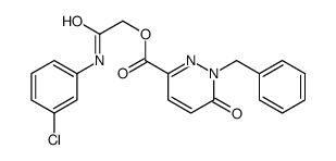 [2-(3-chloroanilino)-2-oxoethyl] 1-benzyl-6-oxopyridazine-3-carboxylate Structure