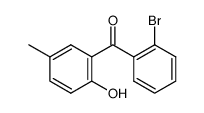 (2-bromophenyl)(2-hydroxy-5-methylphenyl)methanone结构式