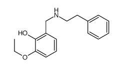 2-ethoxy-6-[(2-phenylethylamino)methyl]phenol Structure