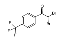 2,2-dibromo-1-(4-(trifluoromethyl)phenyl)ethanone结构式