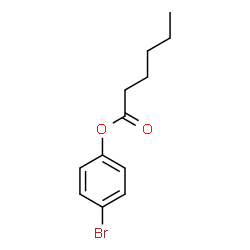 Hexanoic acid 4-bromophenyl ester Structure