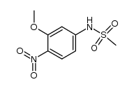 3-methoxy-4-nitro-N-(methylsulfonyl)benzenamine Structure