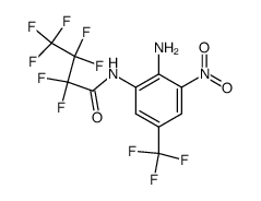 N-(2-Amino-3-nitro-5-trifluoromethyl-phenyl)-2,2,3,3,4,4,4-heptafluoro-butyramide Structure