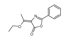 4-[(E)-1-ethoxyethylidene]-2-phenyl-5-oxazolone结构式