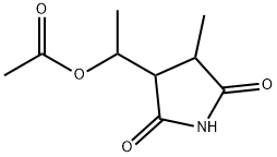 3-[1-(Acetyloxy)ethyl]-4-methyl-2,5-pyrrolidinedione结构式