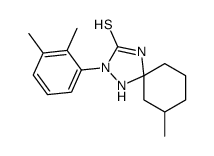 2-(2,3-dimethylphenyl)-7-methyl-1,2,4-triazaspiro[4.5]decane-3-thione结构式