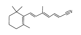3-Methyl-1-(2,6,6-trimethyl-cyclohexen-1-yl)-heptatrien-1,3,5-saeure-7-nitril Structure
