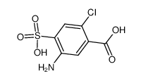 Benzoic acid,5-amino-2-chloro-4-sulfo- Structure