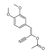 [1-cyano-2-(3,4-dimethoxyphenyl)ethenyl] acetate结构式