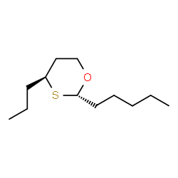 (±)-(Z+E)-2-pentyl-4-propyl-1,3-oxathiane Structure