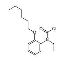 N-ethyl-N-(2-hexoxyphenyl)carbamoyl chloride Structure