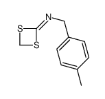 N-[(4-methylphenyl)methyl]-1,3-dithietan-2-imine结构式