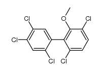 2',3,4',5',6-pentachloro-2-methoxy-1,1'-biphenyl结构式