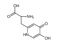 (2S)-2-amino-3-(5-hydroxy-4-oxo-1H-pyridin-2-yl)propanoic acid Structure
