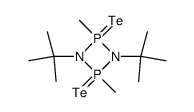 1,3-Di-tert-butyl-2,4-dimethyl-<1,3,2,4>diazadiphosphetidine-2,4-ditelluride Structure