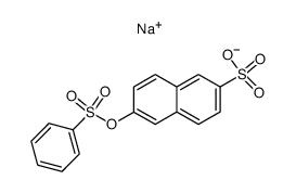 sodium 2-phenylsulfonyloxynaphthalene-6-sulfonate结构式