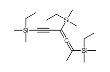 2,4,6-Tris(ethyldimethylsilyl)-2,3-hexadien-5-yne Structure