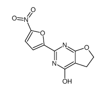 2-(5-nitrofuran-2-yl)-5,6-dihydro-3H-furo[2,3-d]pyrimidin-4-one Structure