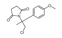 1-[1-chloro-2-(4-methoxyphenyl)propan-2-yl]pyrrolidine-2,5-dione结构式