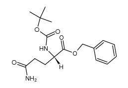 (S)-benzyl 5-amino-2-(tert-butoxycarbonylamino)-5-oxopentanoate Structure