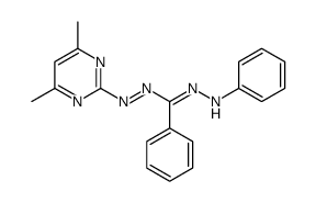 N'-anilino-N-(4,6-dimethylpyrimidin-2-yl)iminobenzenecarboximidamide结构式