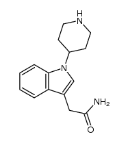2-[1-(piperidin-4-yl)-1H-indol-3-yl]-acetamide结构式