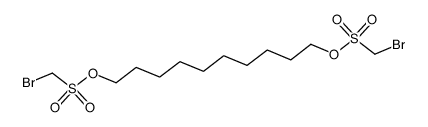 1,10-bis-bromomethanesulfonyloxy-decane结构式