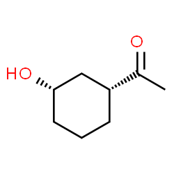 Ethanone, 1-[(1R,3S)-3-hydroxycyclohexyl]-, rel- (9CI) Structure