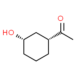 Ethanone, 1-[(1R,3S)-3-hydroxycyclohexyl]-, rel- (9CI) structure