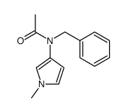 N-benzyl-N-(1-methylpyrrol-3-yl)acetamide结构式
