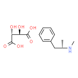(S)-methyl(alpha-methylphenethyl)ammonium [R-(R*,R*)]-hydrogen tartrate结构式