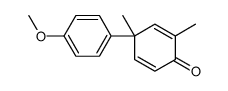 4-(4-methoxyphenyl)-2,4-dimethylcyclohexa-2,5-dien-1-one结构式