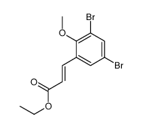 ethyl 3-(3,5-dibromo-2-methoxyphenyl)prop-2-enoate Structure