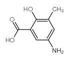 5-AMINO-2-HYDROXY-3-METHYL-BENZOIC ACID结构式