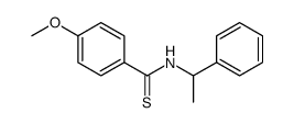 4-methoxy-N-(1-phenylethyl)benzenecarbothioamide结构式