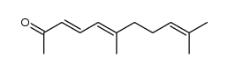 5E-6,10-dimethylundeca-3,5,9-trien-2-one结构式