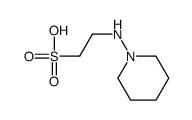 2-(piperidin-1-ylamino)ethanesulfonic acid Structure